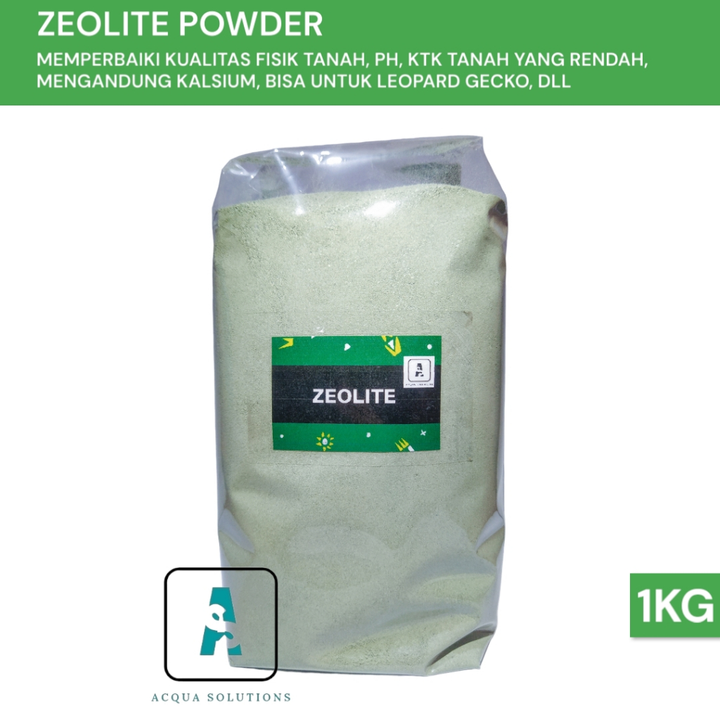 Zeolit Powder Media Tanam Alas Reptil Gecko 1Kg