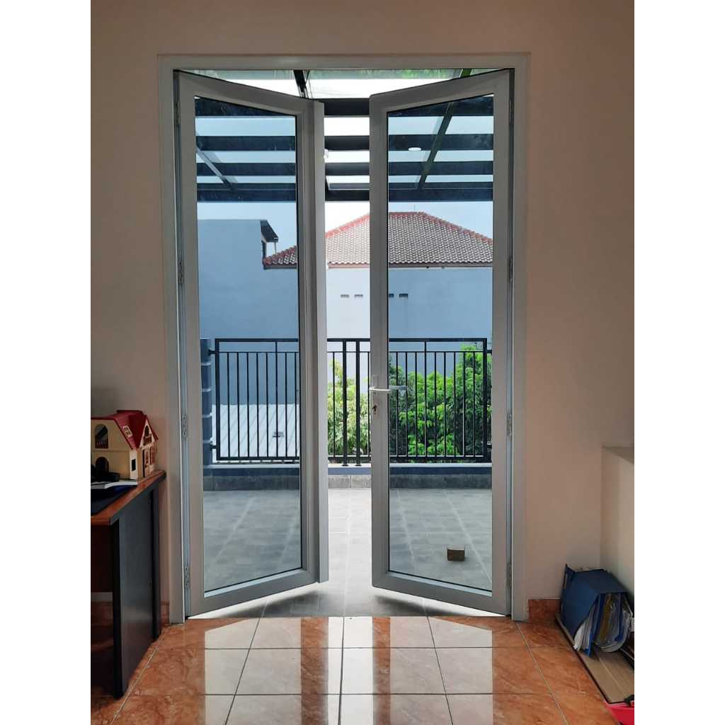 PINTU UTAMA UPVC FULL KACA