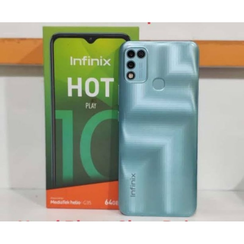 Infinix Hot 10 Play Ram 4/64 (FULLSET)  Handphone Android Second Murah Berkualitas Siap pakai