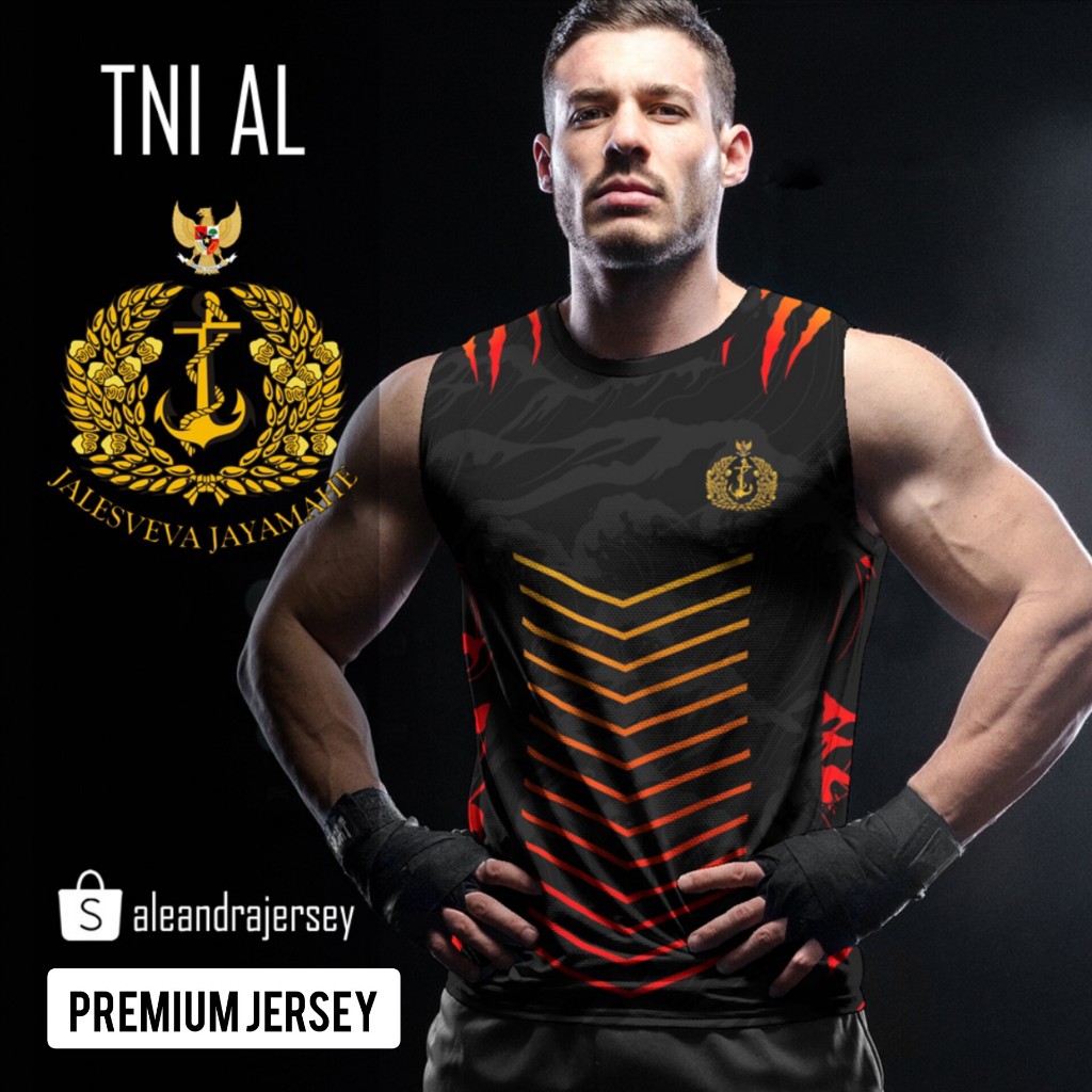 Baju Kaos Jersey TNI AL 176 FullPrint Printing Custom Premium