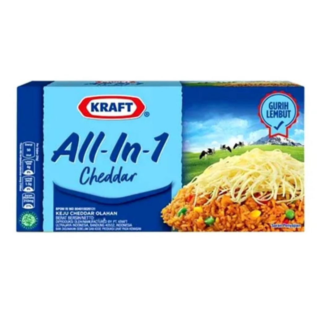 

Kraft Keju All-in-1 150gr Cheddar Cheese