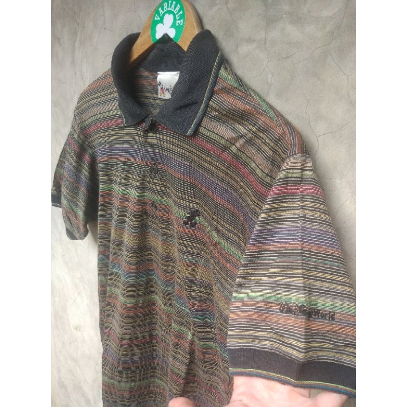 polo shirt silk walt disney World kaos kerah Mickey Mouse