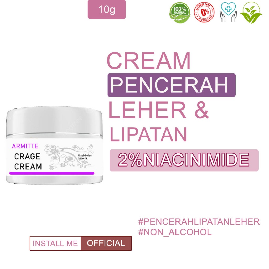 Krim Leher Pencerah Leher Cream Pemutih Leher Ampuh Memutihkan Cream Leher Underarm Cream Leher Armi