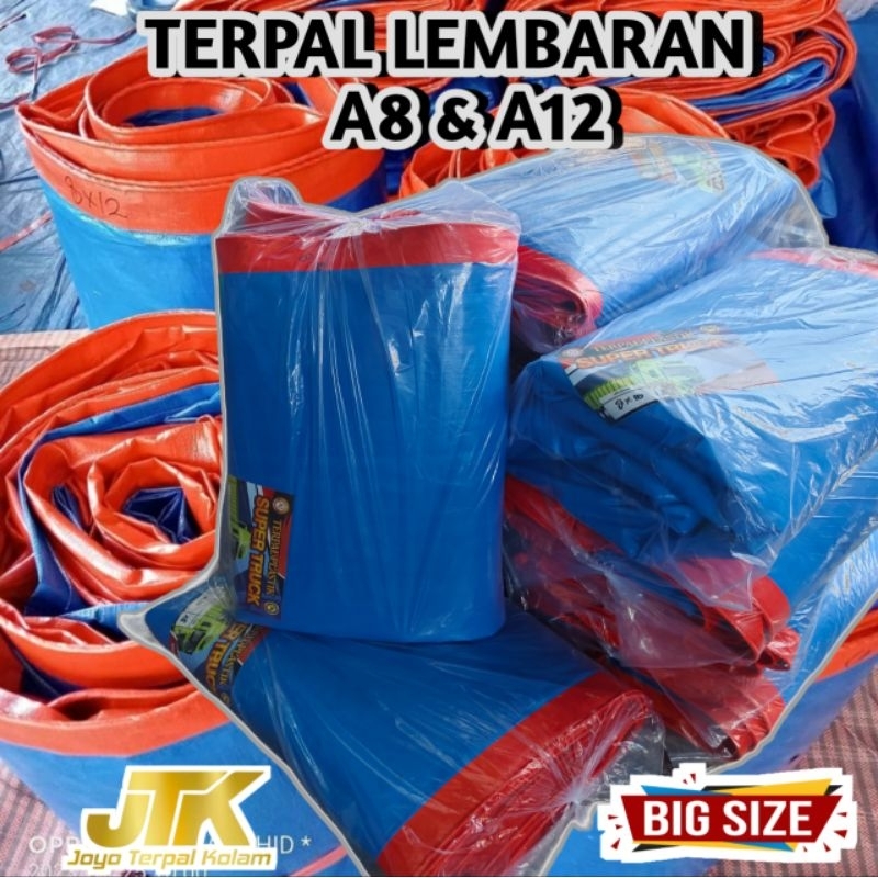 TERPAL A12 & A8 KOREA UKURAN SUPER JUMBO BESAR TEBAL KUAT 10X10 12X12 8X12 10X12 9X10 9X9