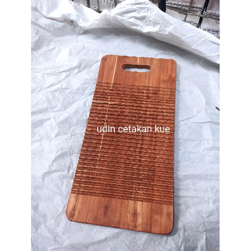Papan Cuci Baju Kayu Jati Gilesan Kayu 50 cm