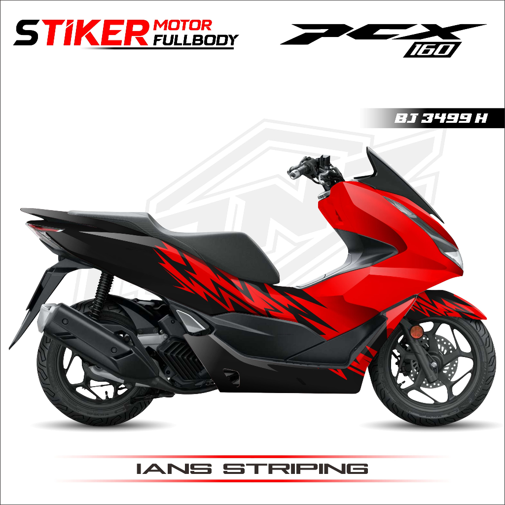BJ 3499-STIKER MOTOR VIRAL PCX FULL BODY CUSTOM DESAIN-STIKER VIRAL PCX ALL VARIAN SIAP PAKAI