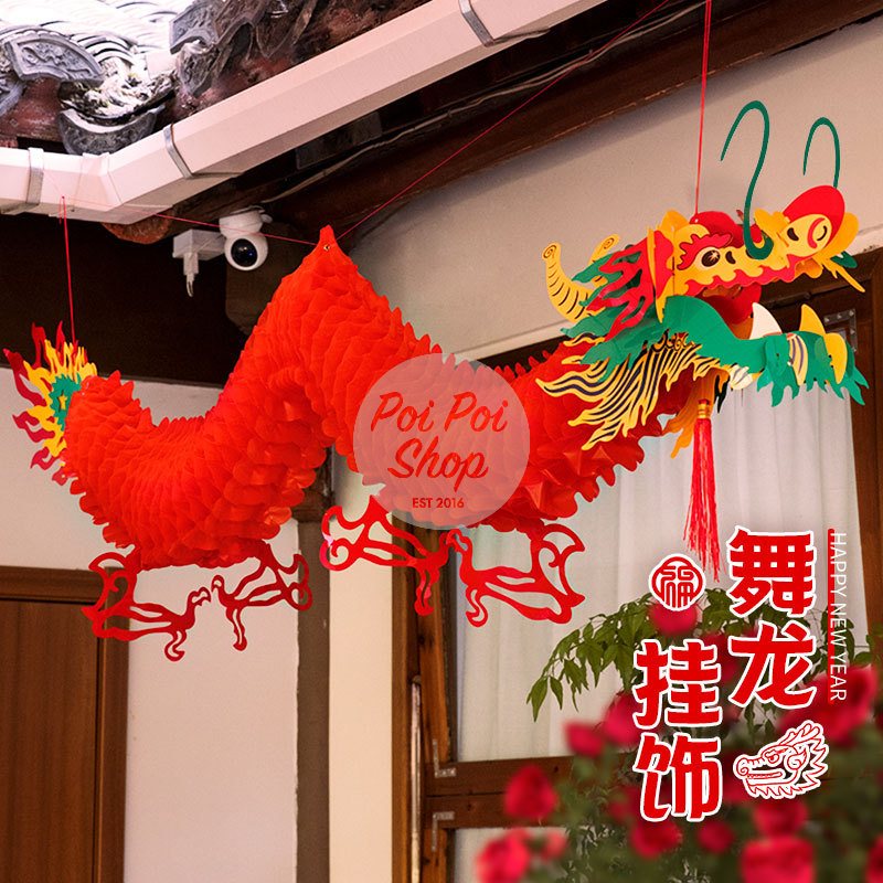 Gantungan Ornamen Naga Hiasan Imlek CNY NaGantungan Ornamen Naga Hiasan Imlek CNY Naga Dekor Resto