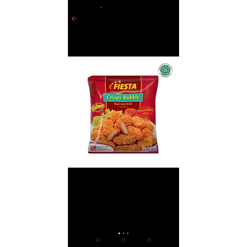 

Fiesta chicken nugget buble crispy