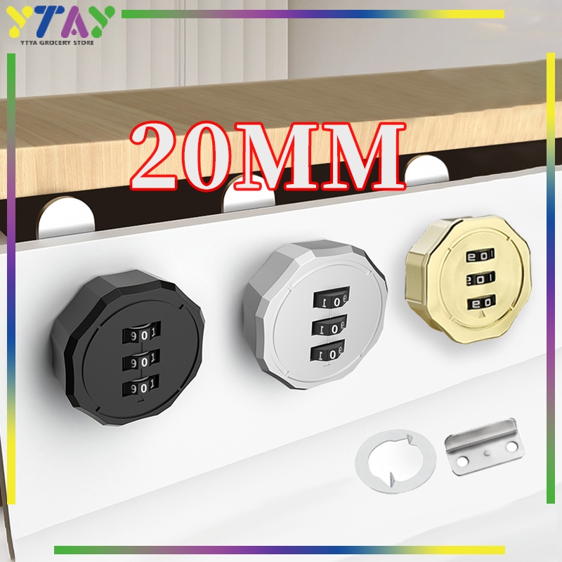 Kunci Kamera Mekanik/20mm Kunci Kombinasi Laci / Kombinasi 3 Digit Ukuran/ Kunci Loker Krisbow/Kombi