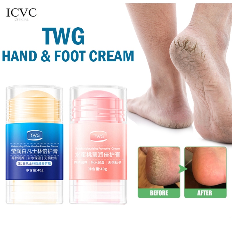 4dpkj- HIH Stick Peach Ultra Moisturizing Cream Double Care 40g TWG Pelembab Tangan/ Kaki Pecah Peca