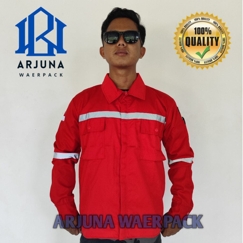 Baju Safety Waerpack Atasan Polos Lengan Panjang Terbaru,Sragam Kerja Proyek KEKINIAN