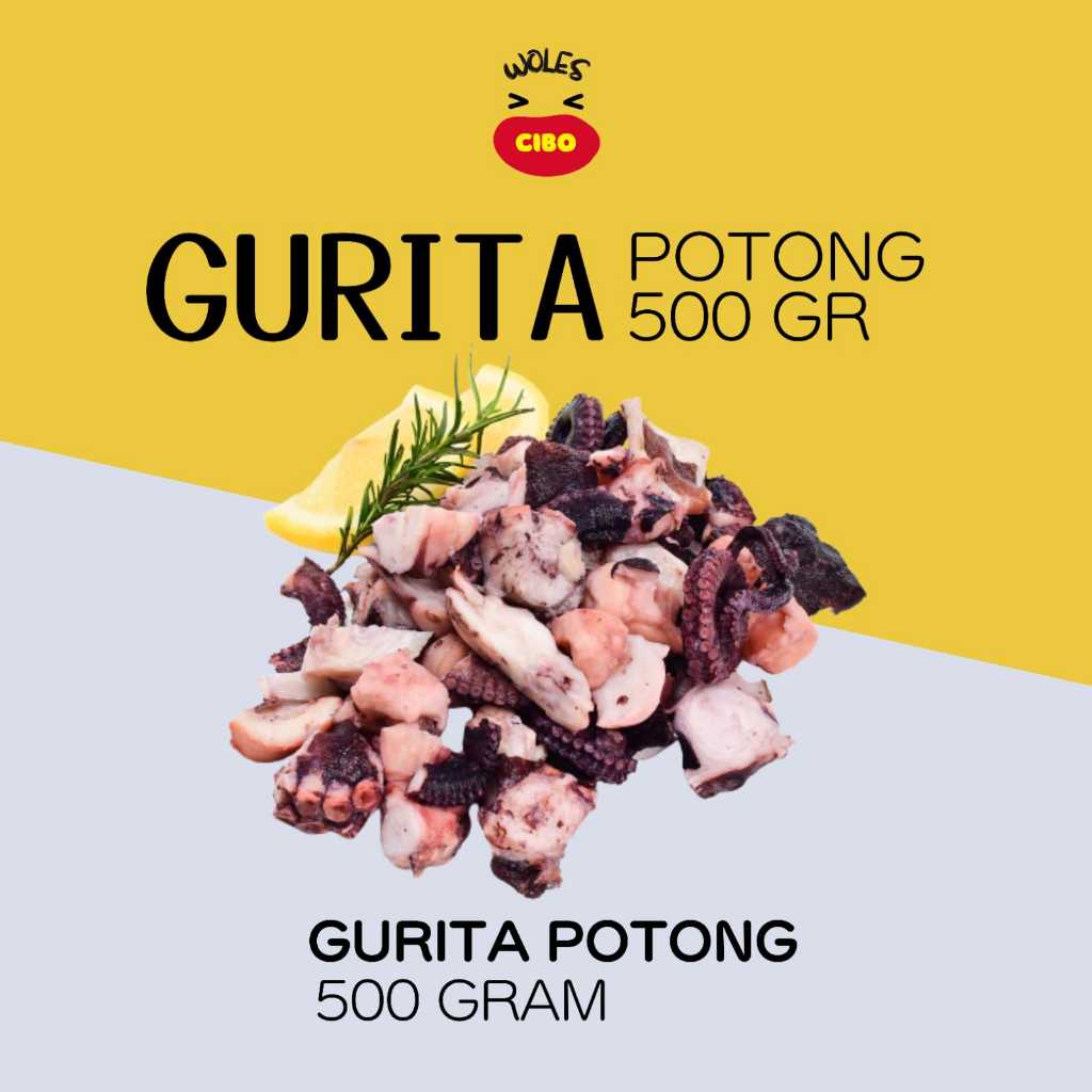 

Gurita Potong 500 Gram / Octopus / Gurita frozen / Fresh octopus / Gurita segar / Seafood / Frozen food malang / gurita potong pengiriman instan batu malang
