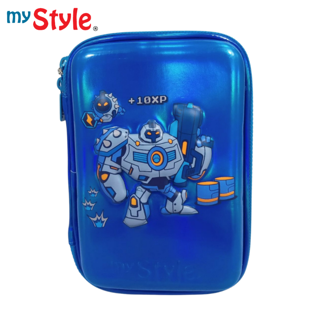 

My Style TM 2273 Robot Hardtop Pencil Case Metal Finish Material - Tempat Pensil Multifungsi 3D Karakter Anak Laki - Laki