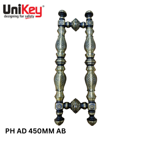 UniKey Pull Handle Antique Daun PH AD 450MM AB