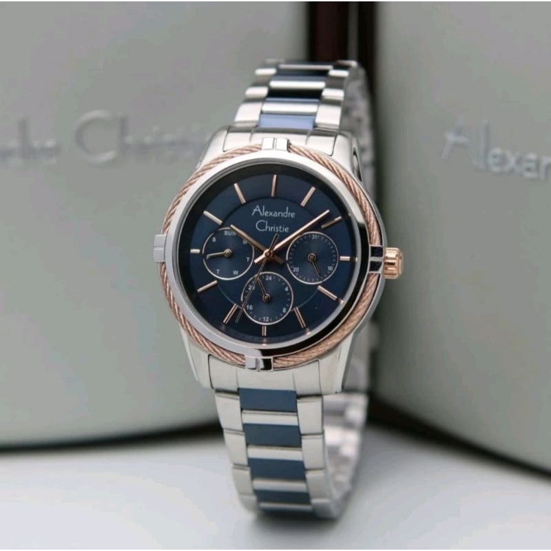 Jam Wanita Alexandre Christie AC2843 Original Alexander Christie Free Baterai