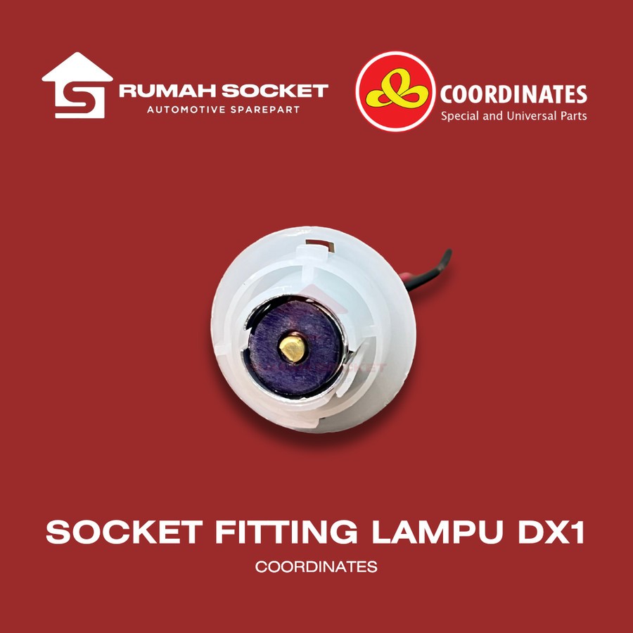 SOCKET / SOKET FITTING LAMPU BOHLAM REM DX KAKI 1 COORDINATES