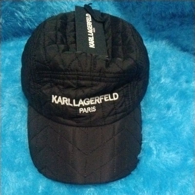 topi Karl Lagerfeld original hitam