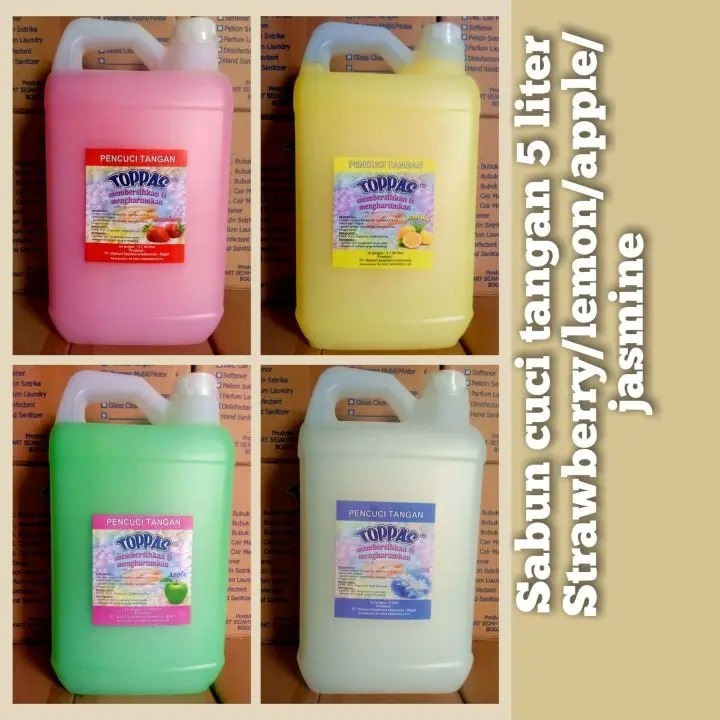 SABUN CUCI TANGAN TOPPAS JERIGEN 5 LITER - APEL