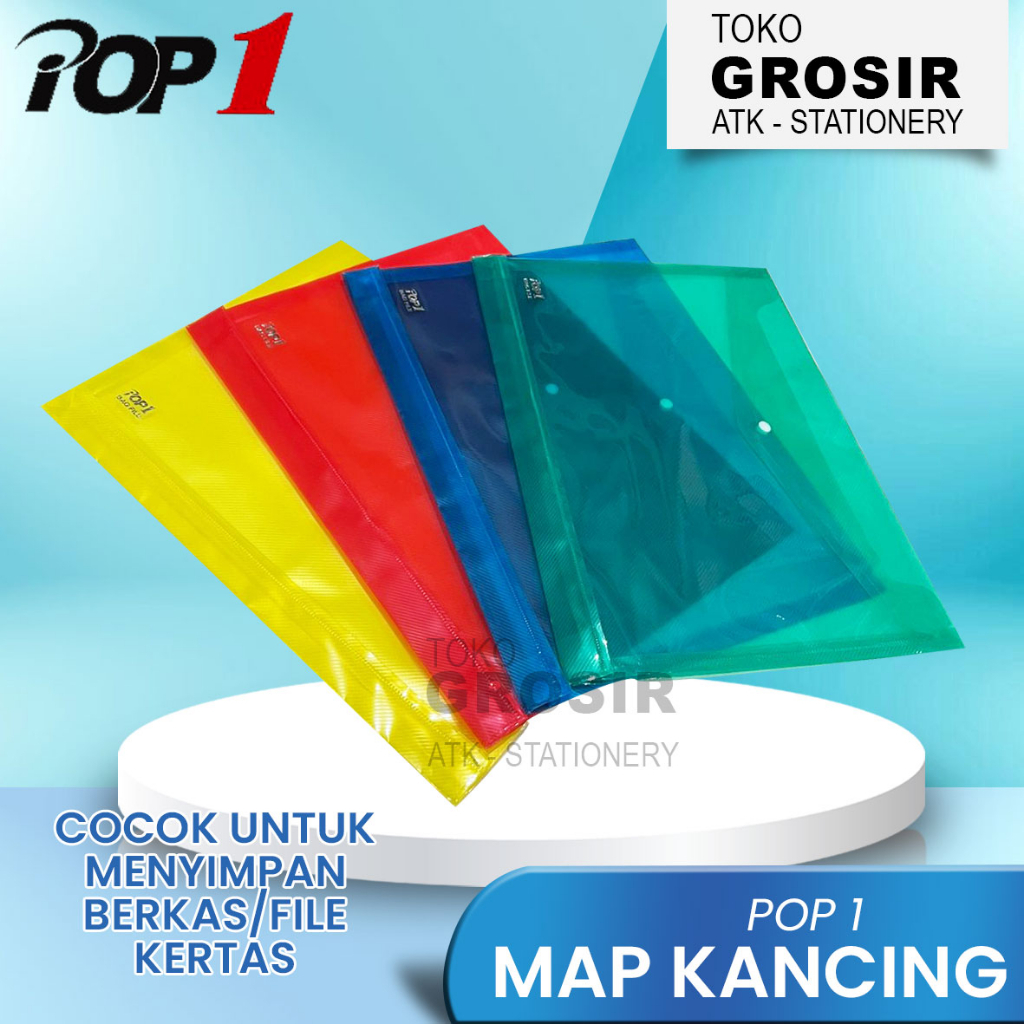 

Map Kancing Merk POP1 / Map Kancing Berwarna POP1