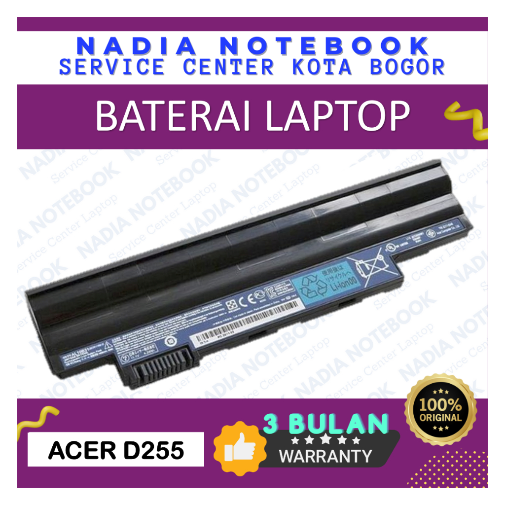 Baterai Acer D255 AOD257 D257 AO257 527 AOD270 D270 AO270 270 OEM