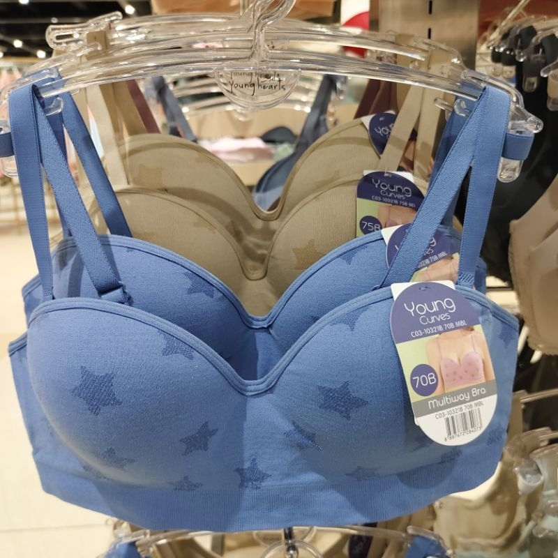 Young Curves Bra seamles model 1/2 Cup Tanpa Kawat (C03-10321)