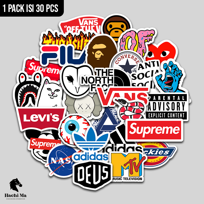 

STIKER PACK HYPEBEAST ANTI AIR | STIKER HELM LAPTOP KOMPUTER KOPER | VINYL LAMINASI DOFF WATERPROOF