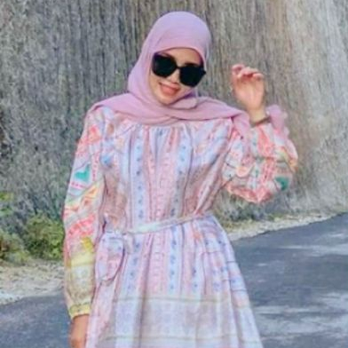 READY STOCK Gala Dress With Belt Long Tunic S M L XL Benang Jarum Raya Buttonscarves Benangjarum