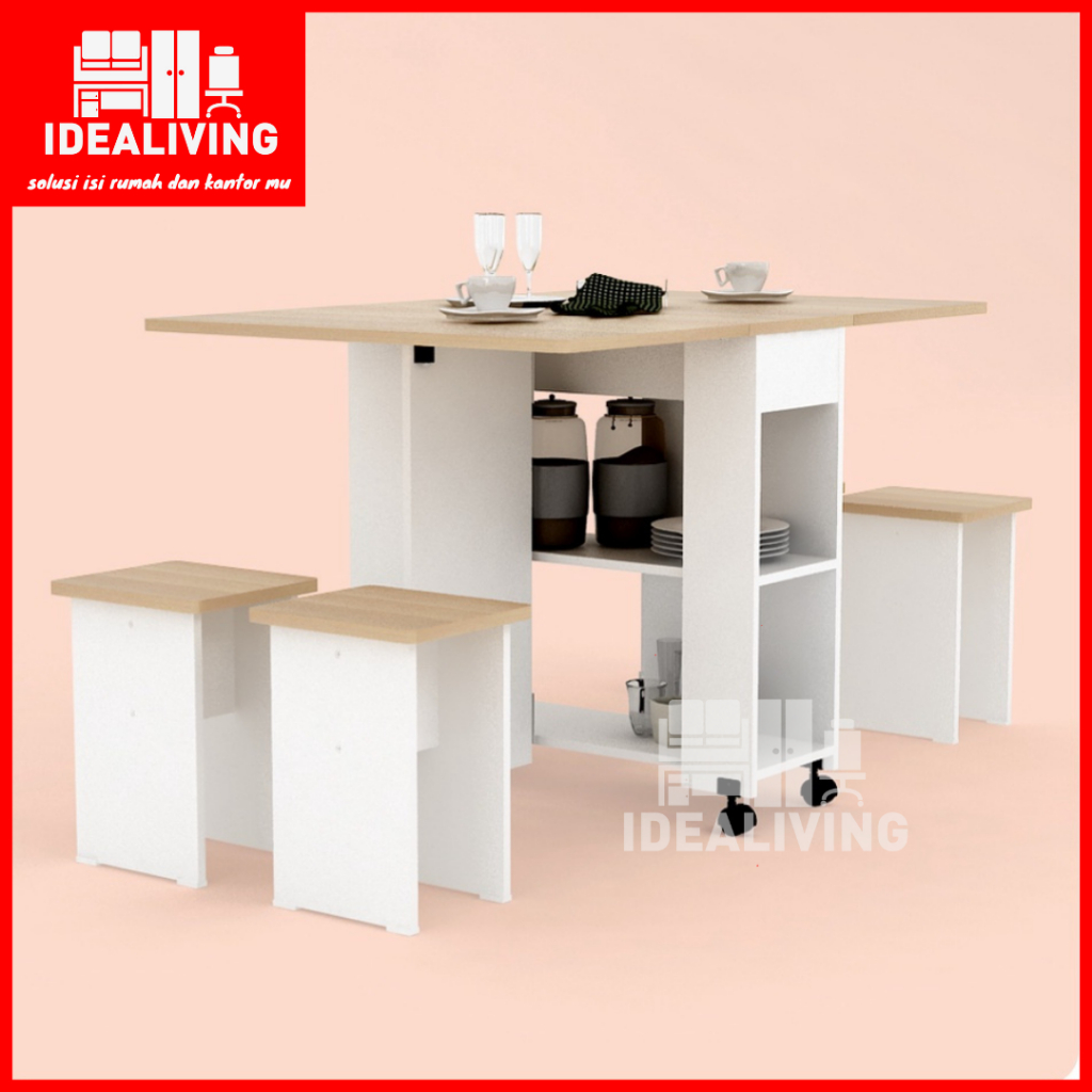 ALLISON DT120 MEJA MAKAN SET LIPAT