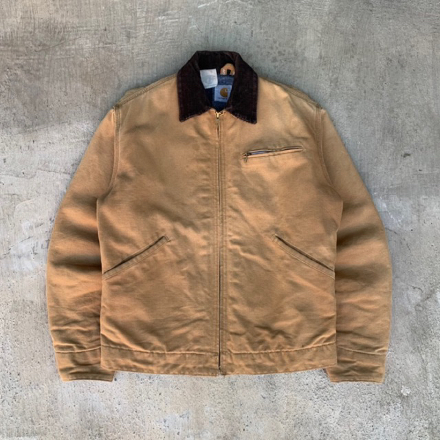 Vintage 80s carhartt detroit jacket 68LJ blanked lined duck canvas