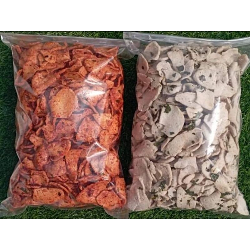 

basreng koin pedas daun jeruk kemasan 500gram / keripik basreng daun jeruk