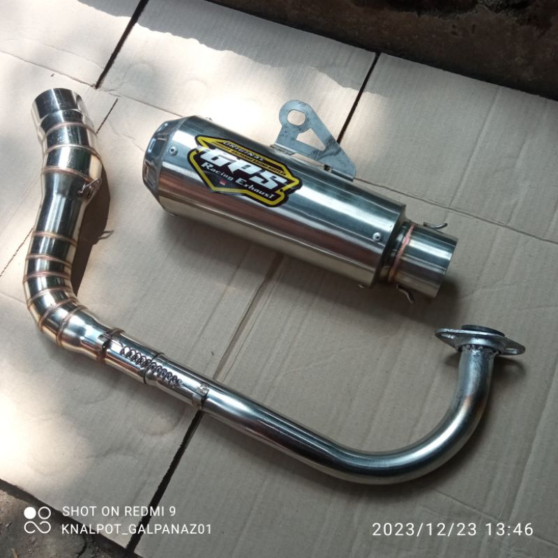 KNALPOT RACING GPS MIO SPORTY BEAT KARBU ALL MOTOR MATIC INLET DIAMETER 50MM