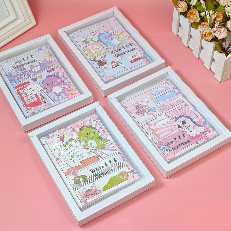 

A6 Notebook glitter/ Buku catatan diary jurnal/ Buku tulis notebook 100 days gliter glitter lioshopping