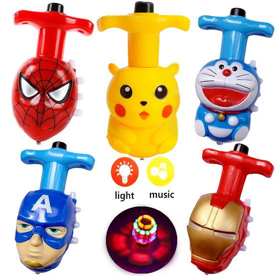 MAINAN JADUL 90AN (Gasing LED Gangsing Pikachu Pokemon Pir Lampu LOL Surprise Per Peg Top Flasing Gy