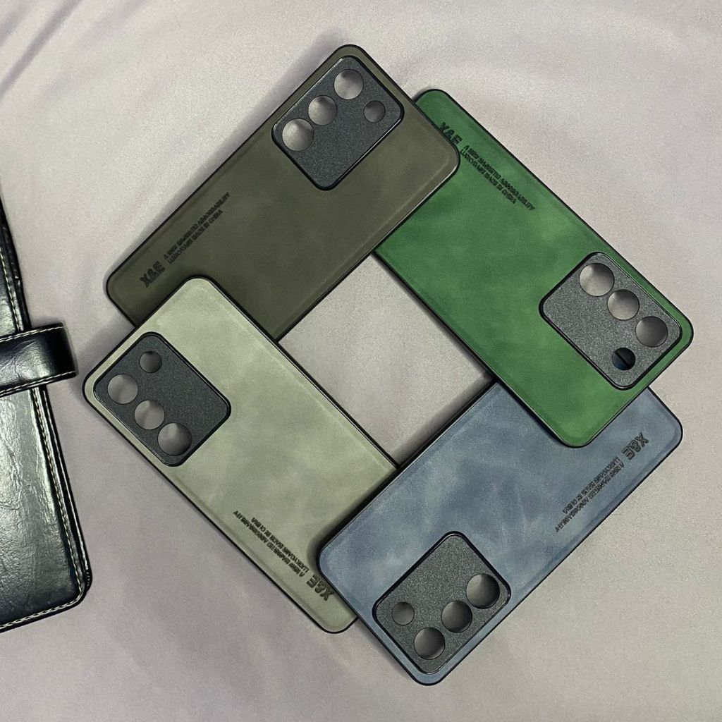 CaseVivo V29e Leather Magnetic Suede Casing Tekstur Kulit Domba Halus Hybrid Camera Protect