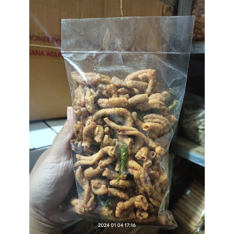 

keripik usus ayam pedas 250gr