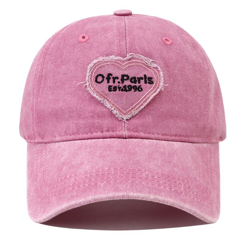 Topi Baseball Vintage OFR Paris_ Topi Baseball Vintage Wanita_Topi Baseball Korean Style_ Bone_ Suls