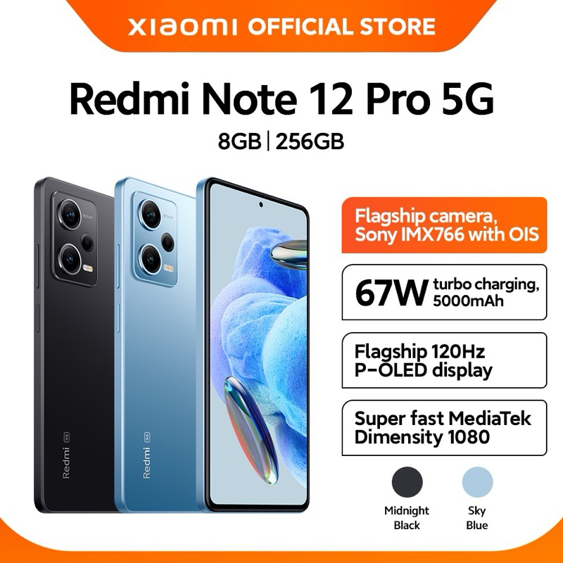 xiaomi redmi Note 12 pro 5G ( 8Gb + 256GB)