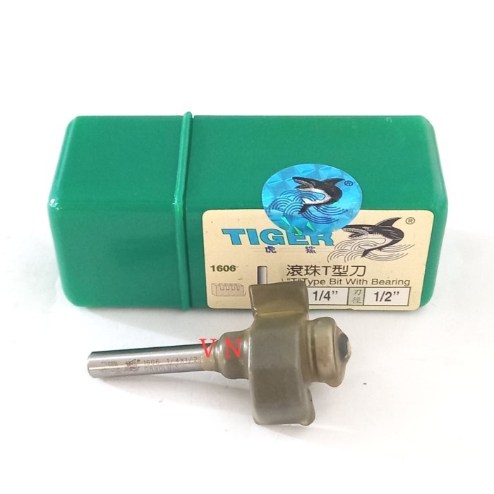 Mata Router/Profil T Sloting Bit 12 mm ( 1/4 x 1/2 ) Tiger