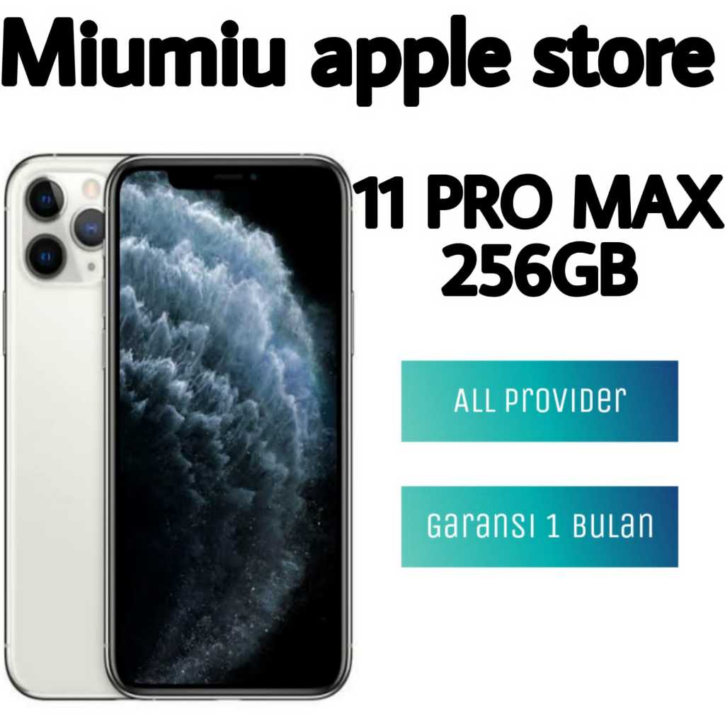iPhone 11Pro Max 256GB【Mulus Normal Fullset Kondisi Perfect】Second Like New Original 100% handphone bekas 3uTools All Green