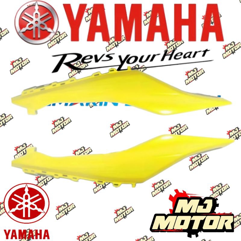 Cover body belakang yamaha Aerox 155 kanan kiri kuning ori ygp