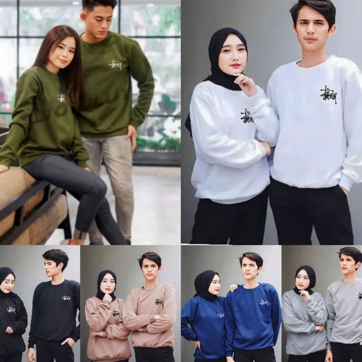 TERMURAH Kaos Couple Pasangan Tussy  Kaos Pria Wanita Lengan Panjang  Kaos Kapelan Cewek Cowk  Sweat