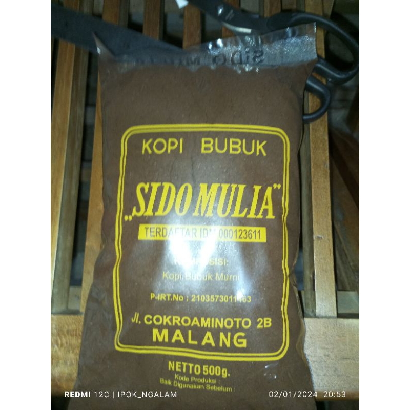 

100% Kopi robusta Sidomulia Istimewa 500g