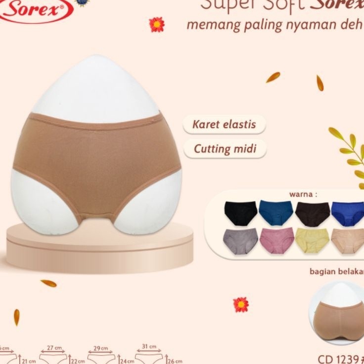 Baru Hemat  GROSIR CD SOREX 1239 ORIGINAL SUPER SOFT TERLARIS