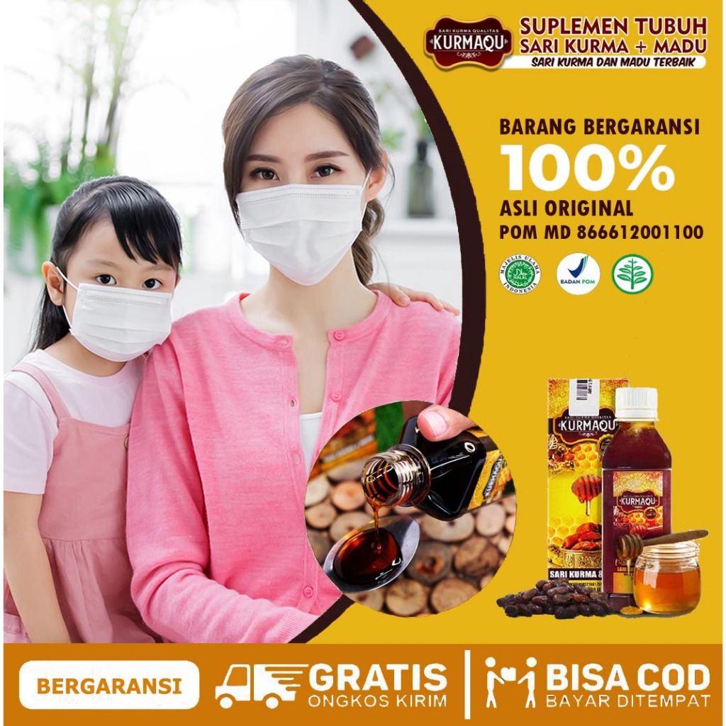 Obat Batuk Ibu Anak Obat Batuk Berdahak Anak Obat Batuk Pilek Anak - KURMAQU Madu Sirup Untuk Batuk