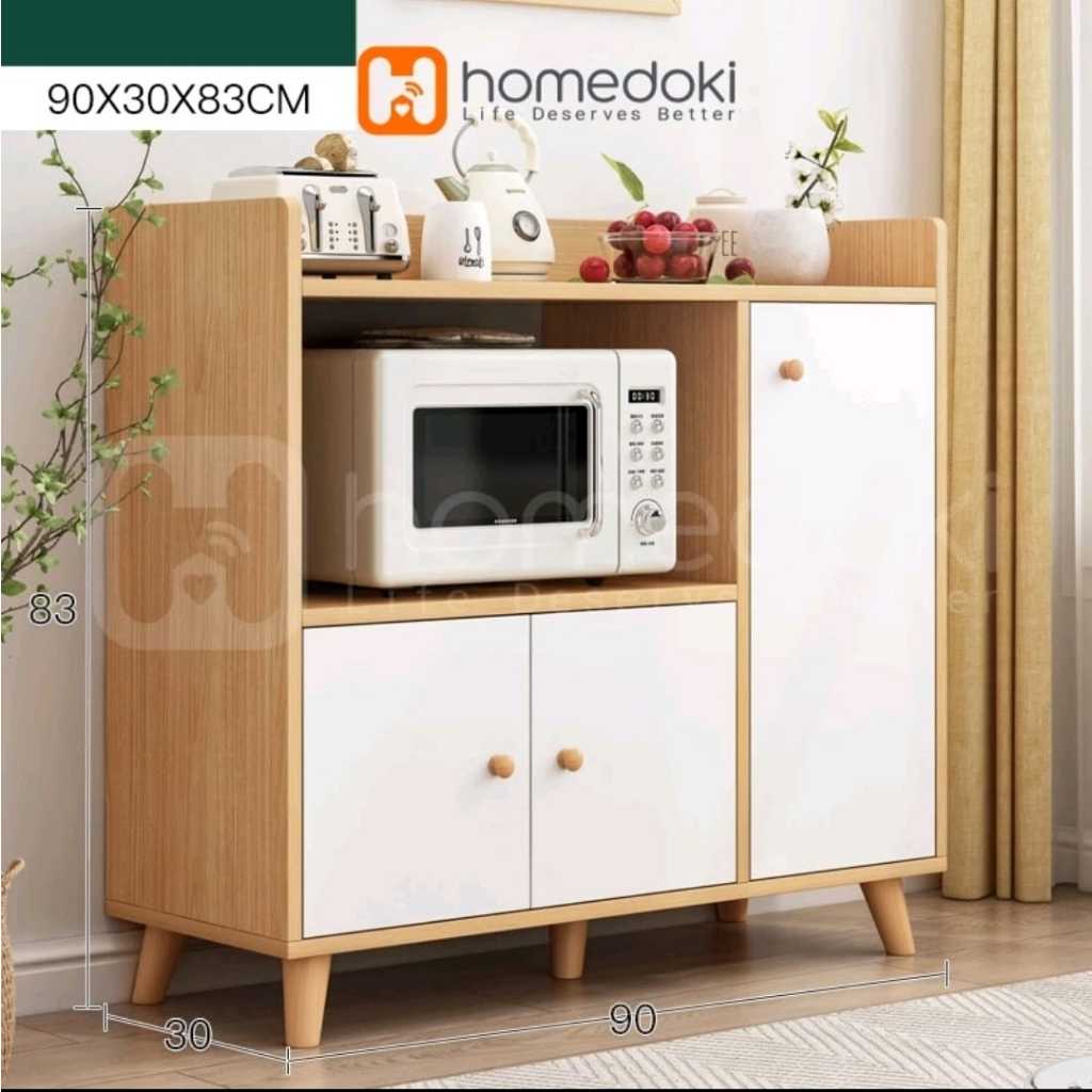 Bufet Rak Dapur Microwave Rak Multifungsi
