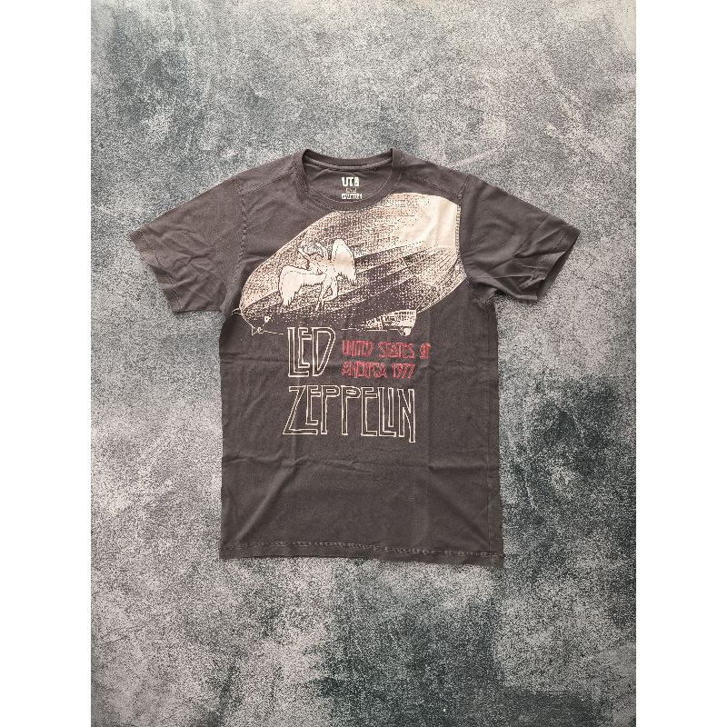 KAOS TSHIRT UNIQLO X LED ZEPPELIN BAND