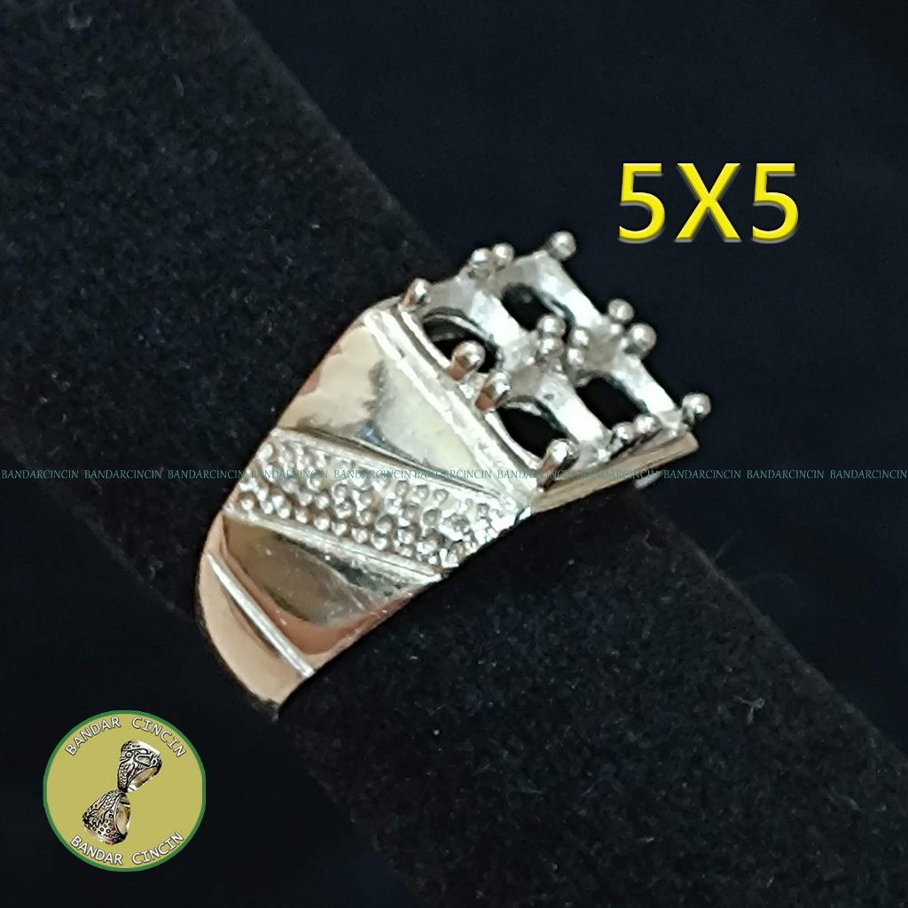 bandar cincin ring minion signet stamp stempel alpaka super quality akik ruby saphire bacan mini