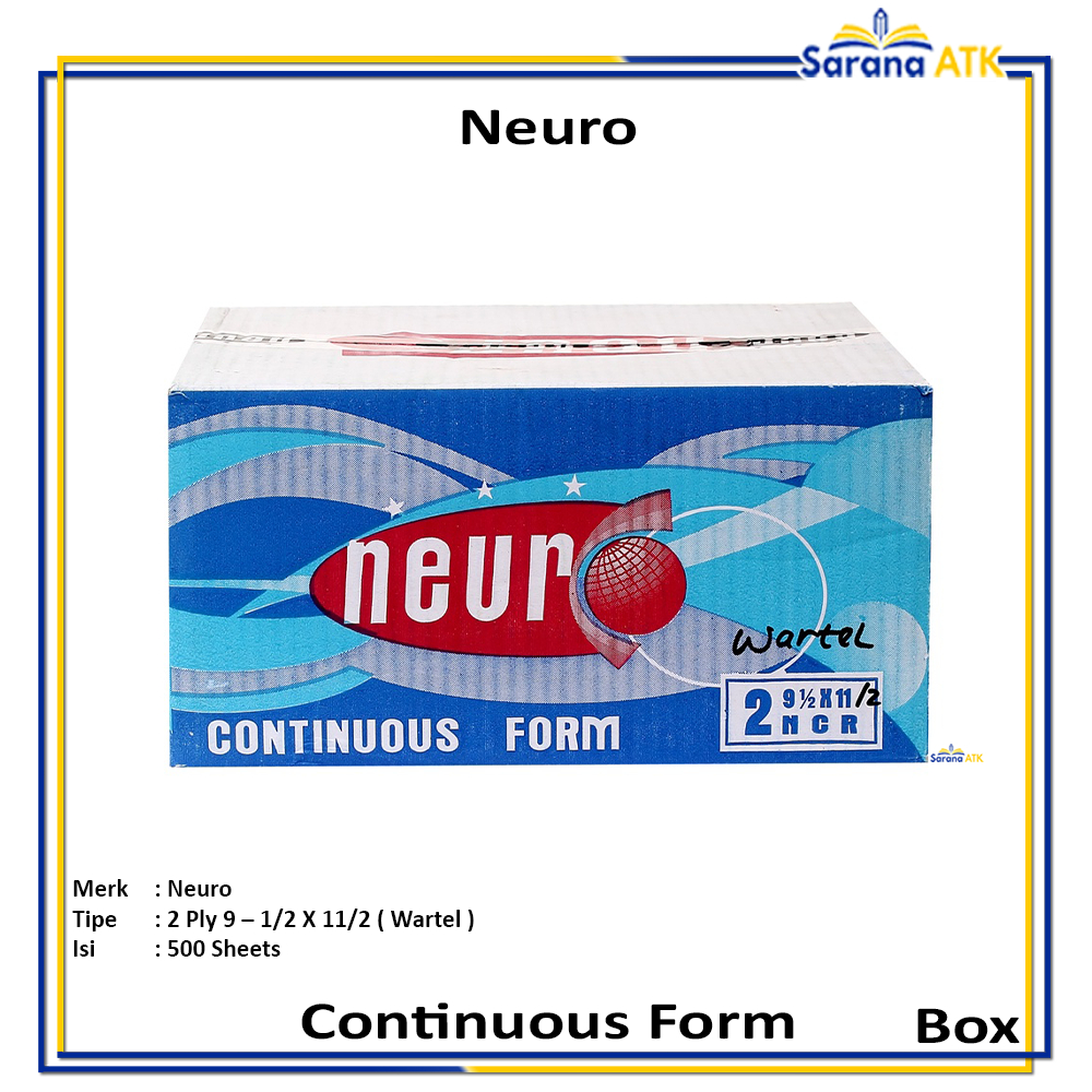 

Neuro - Continous Form 9 - 1 / 2 x 11 2 / 2 Ply ( K 2/2 Wartel ) - Box