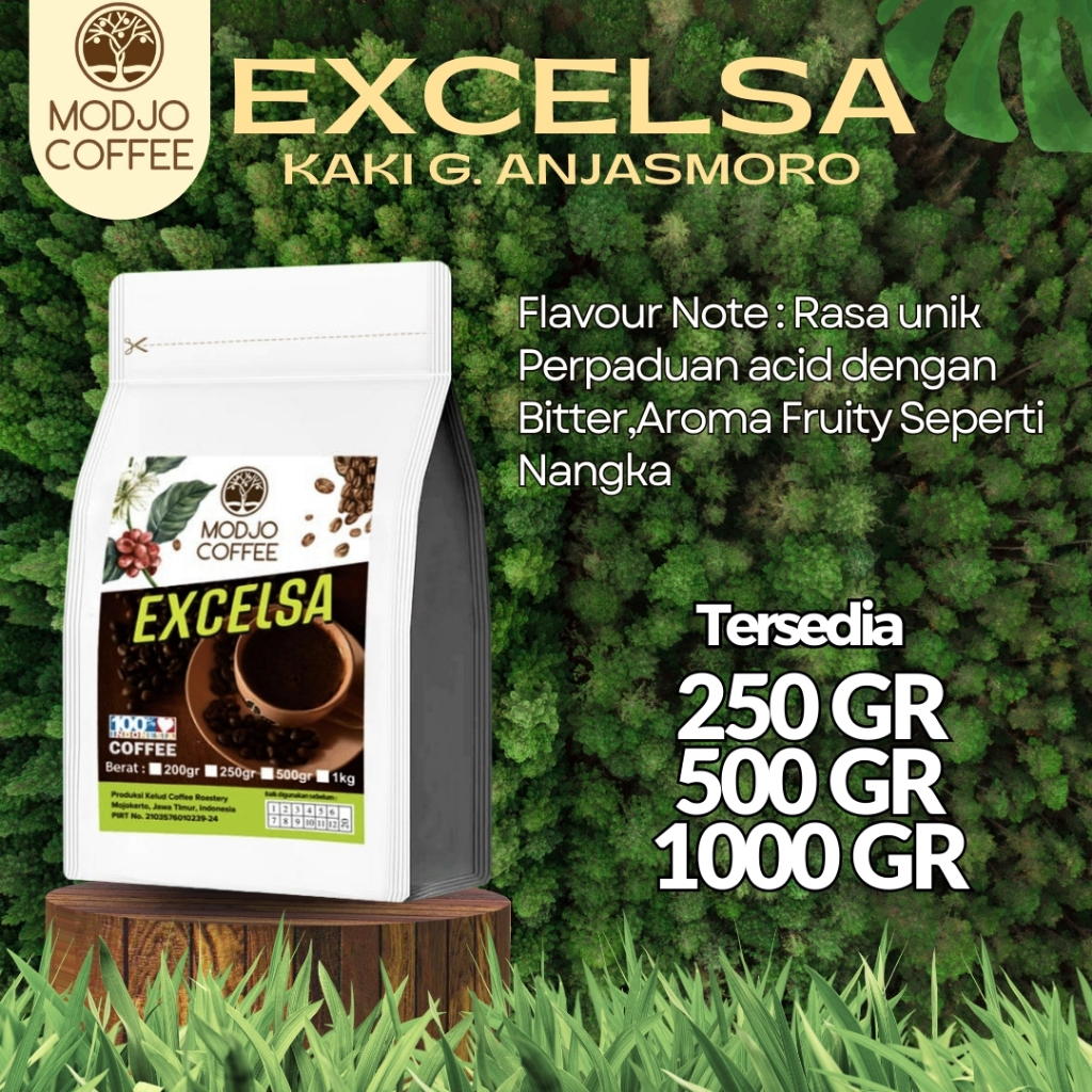 

Biji Kopi Bubuk Excelsa Trawas Excelsa Coffe Beans Grade 1 Coffe Roast Bean