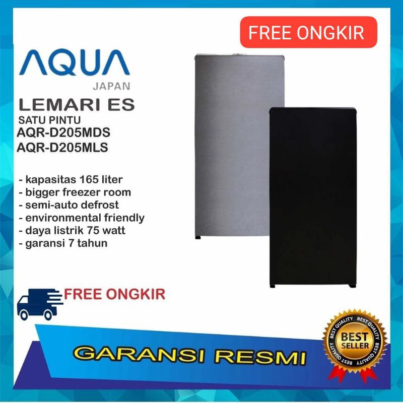 KHUSUS PALEMBANG KULKAS 1 PINTU AQUA SANYO AQR D205 DS